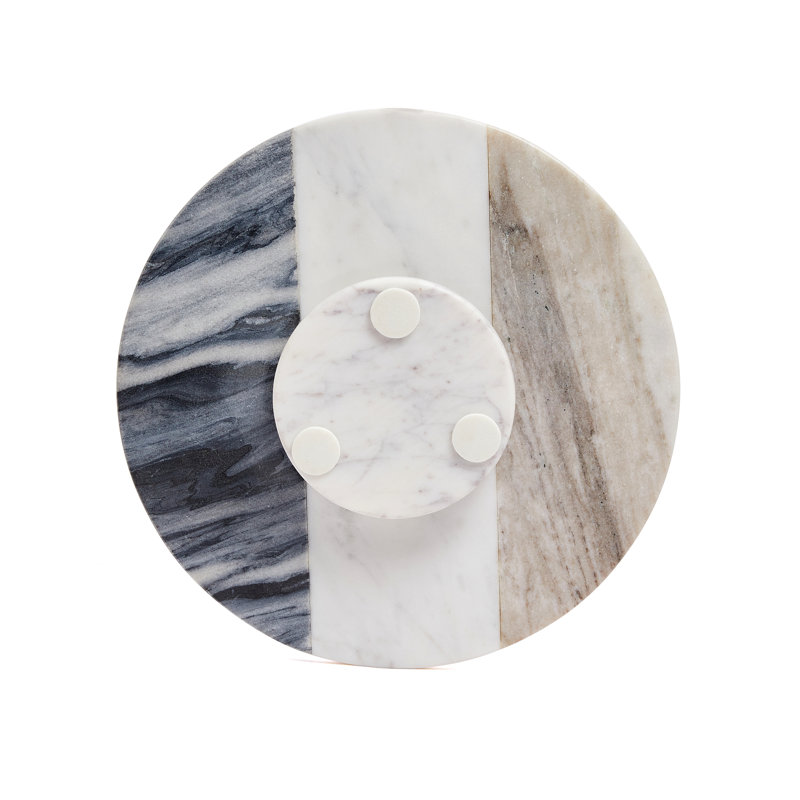 Ivy Bronx Dozie Marble Lazy Susan Wayfair